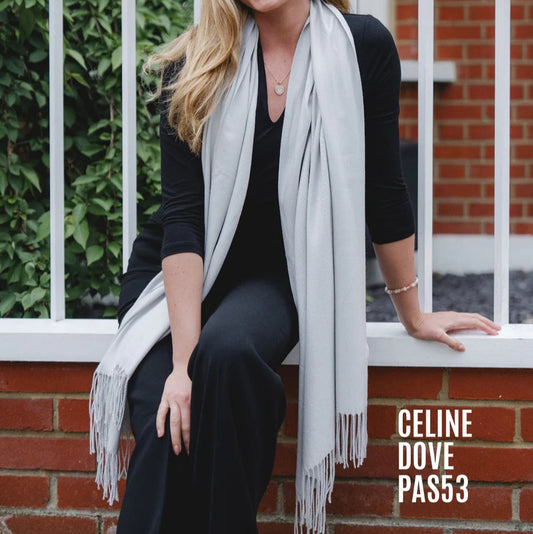 Park Lane PAS Celine Pashmina in Silver & Greys