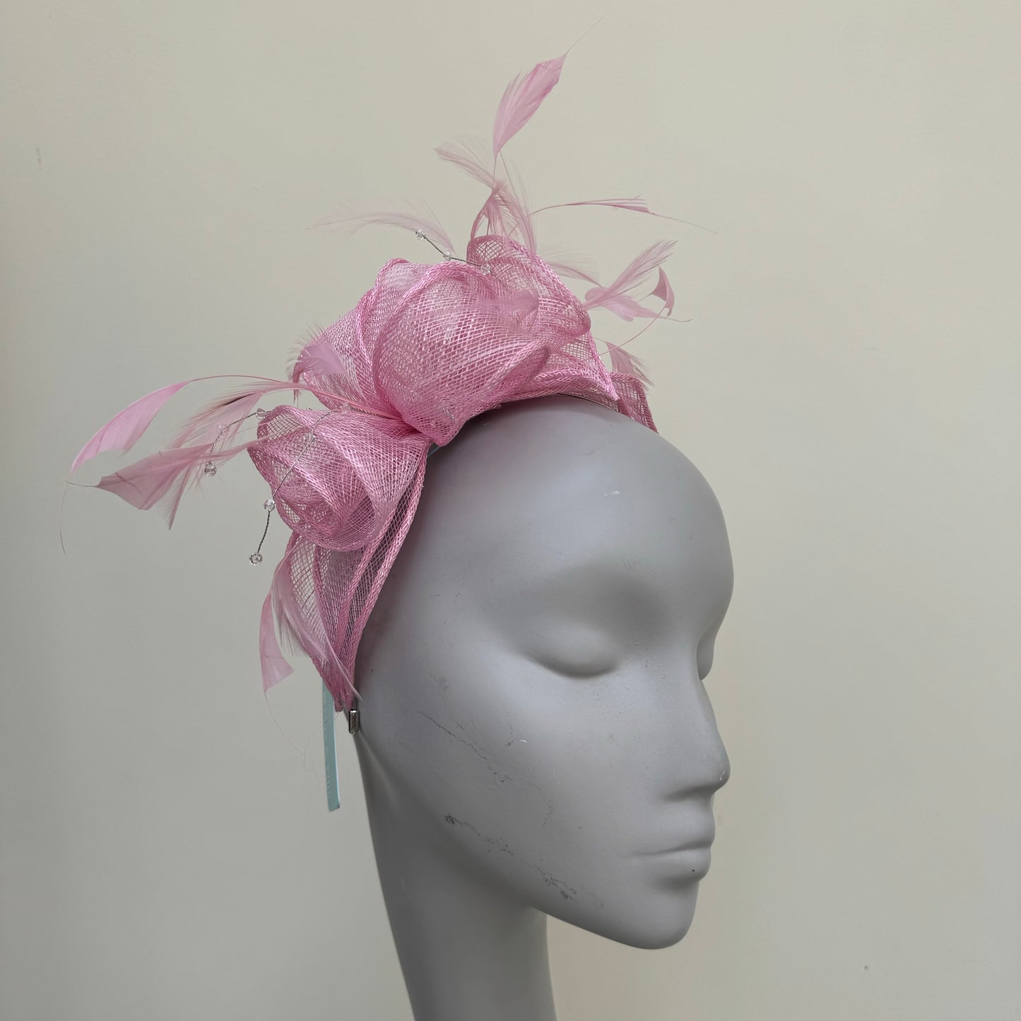 Max and Ellie CF1 Fascinator with Sparkle in Pinks