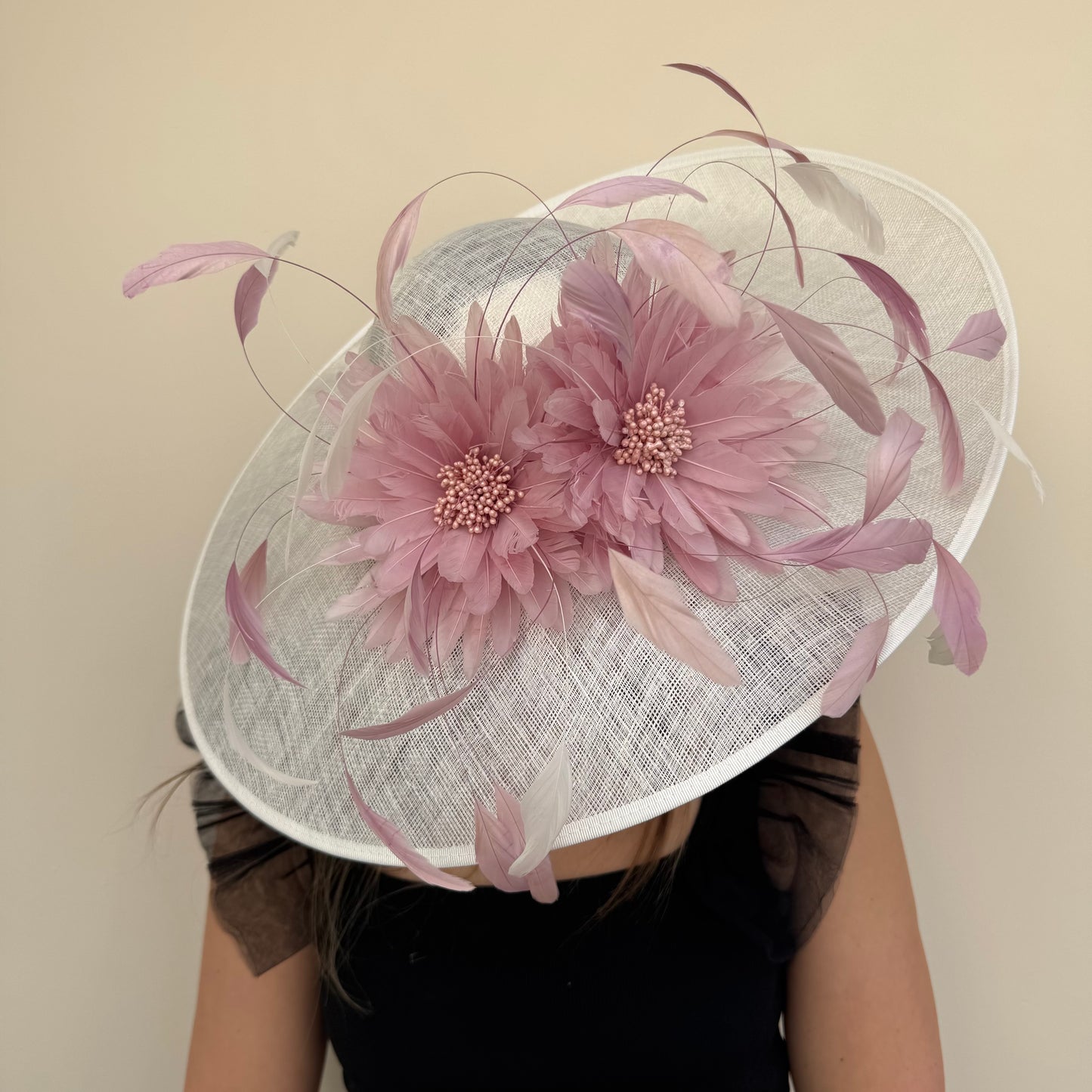 J Bees JB25/86 Ivory & Peony Pink Contrast Hatinator