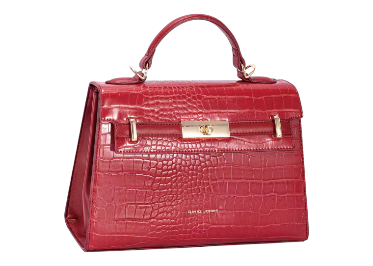 David Jones CM7693-1 Croc Satchel Bag