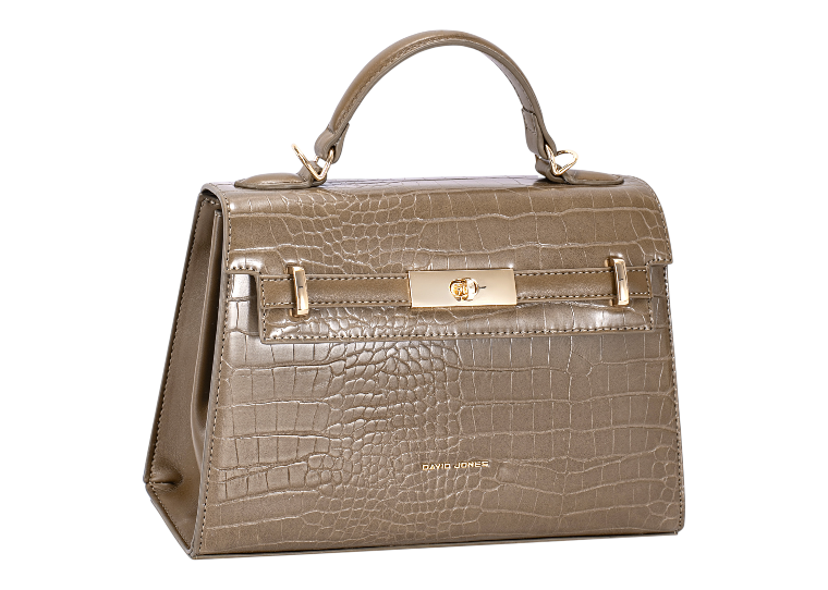 David Jones CM7693-1 Croc Satchel Bag
