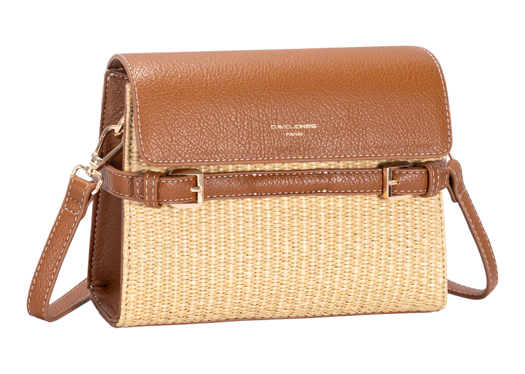 David Jones CM8409 Raffia Crossbody Bag