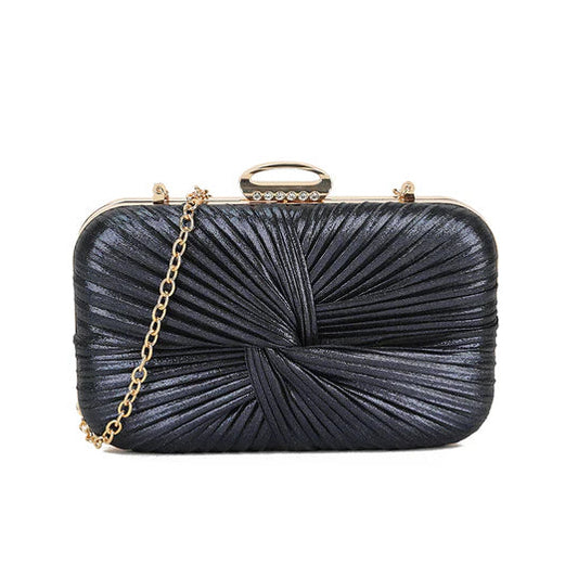 Koko CS3224 Navy Blue Knot Front Box Bag