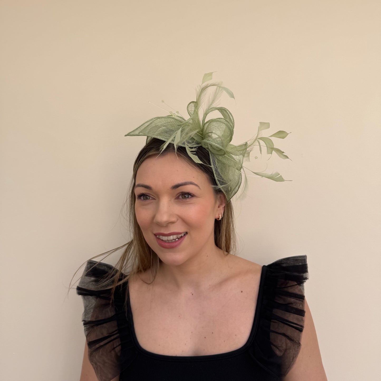 J Bees JB23/318 Meadow Mint Green Fascinator