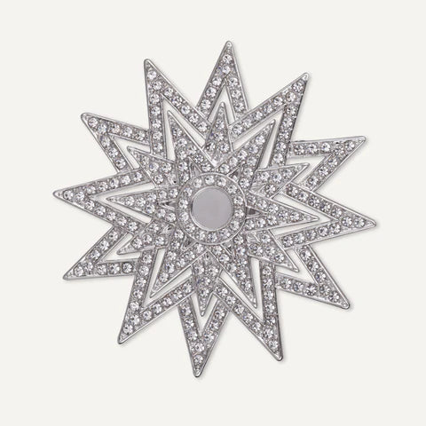 Starburst Diamante Magnetic Brooch