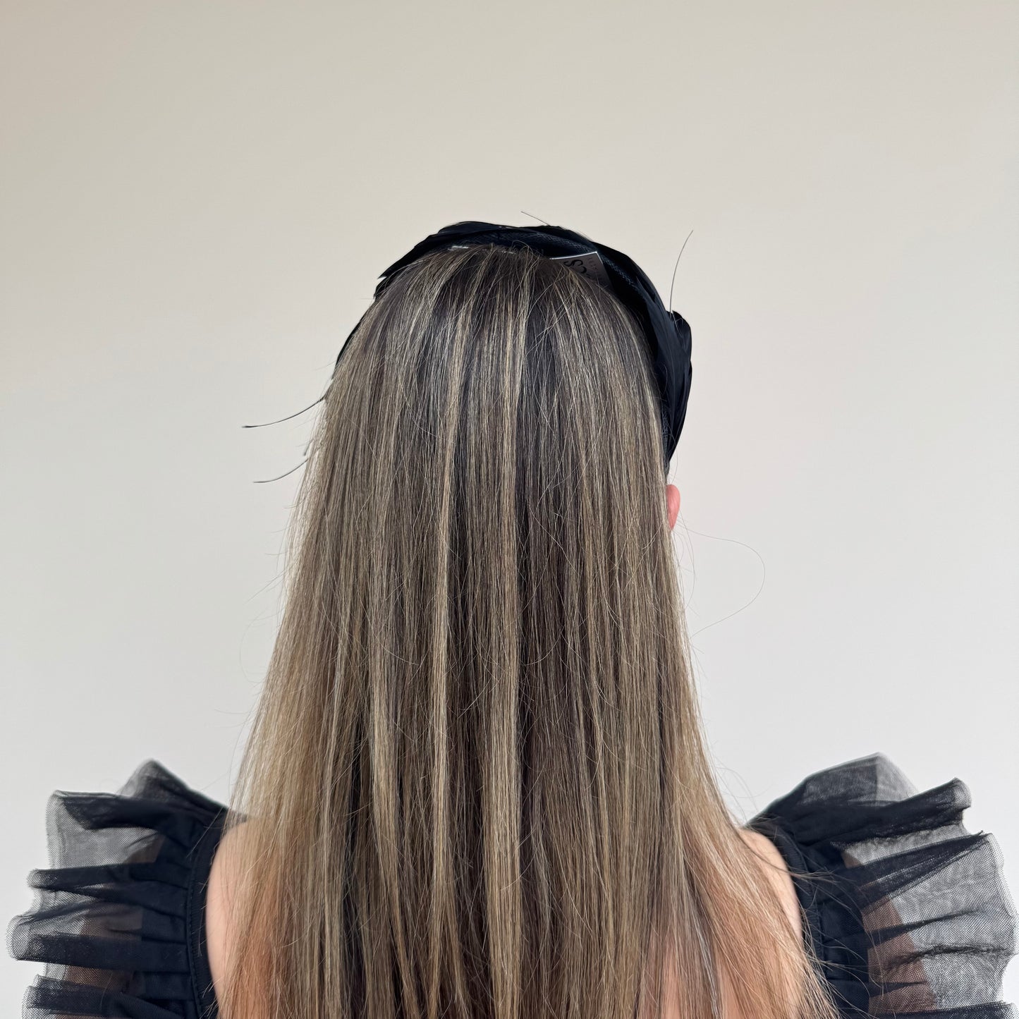 J Bees JB26/143 Black Feather Headband Fascinator