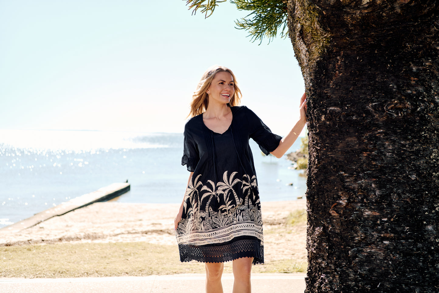 One Summer Boho Short Sleeve dress DW23J