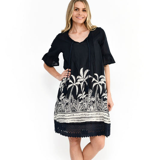 One Summer Boho Short Sleeve dress DW23J