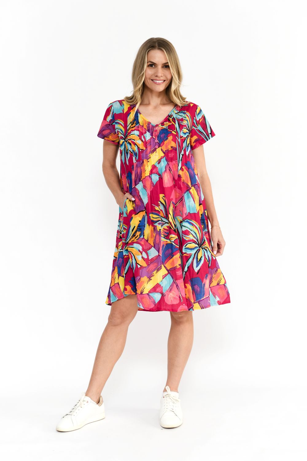 One Summer Nicola cap sleeve dress