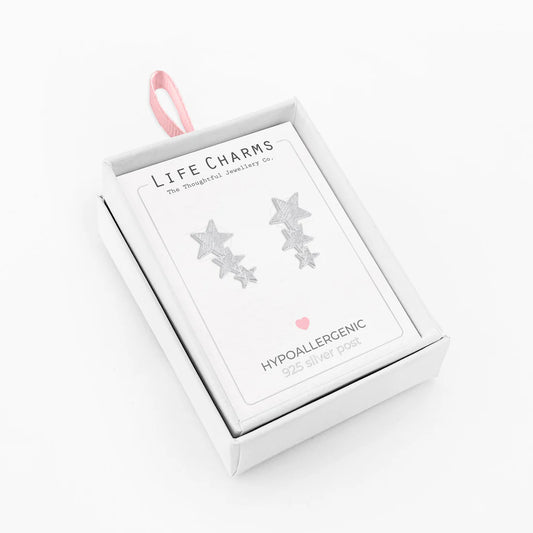 Life Charms E123S Stargazing Silver Studs Silver