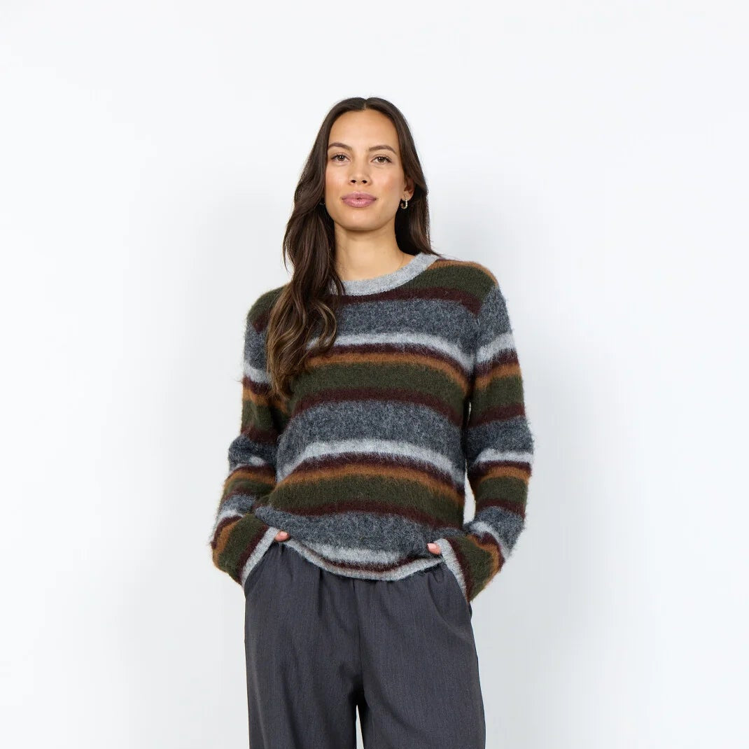 Soyaconcept SC-HADIL YD 2 Stiped Fluffy Jumper