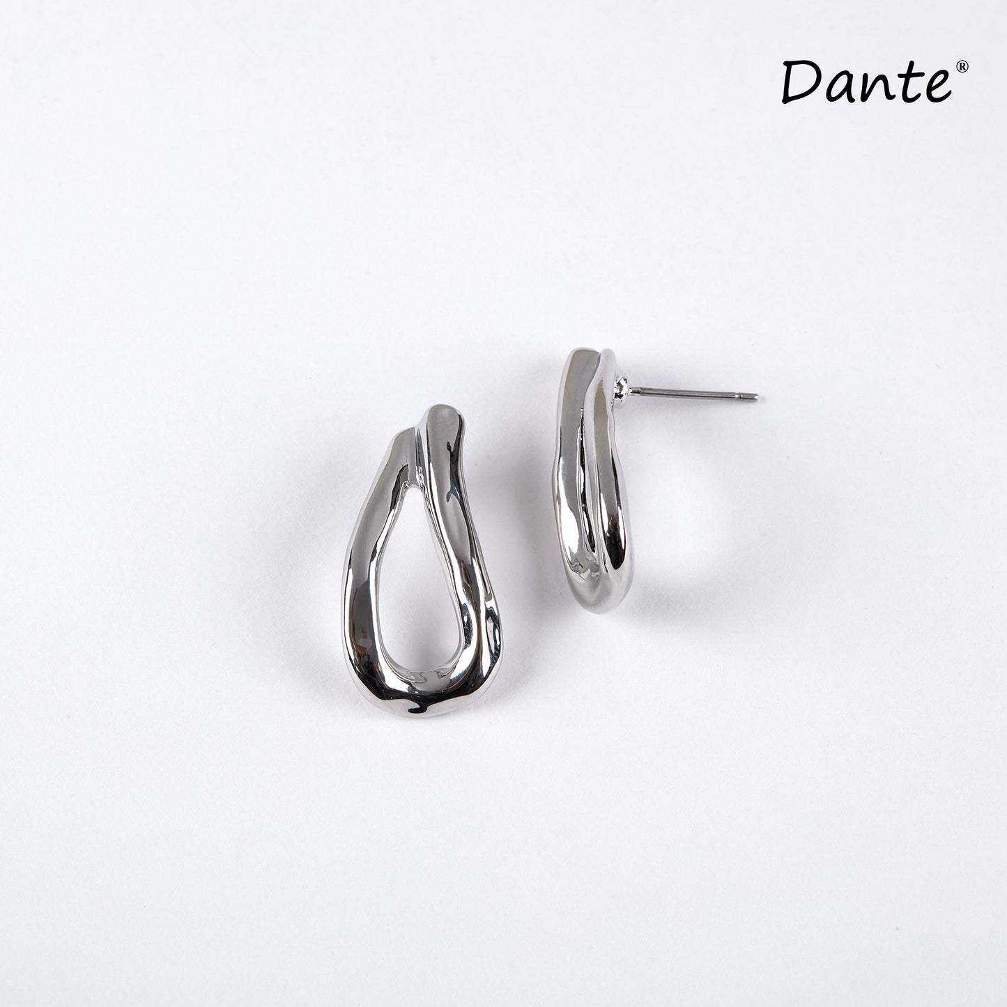 Dante Silver Loop Earrings