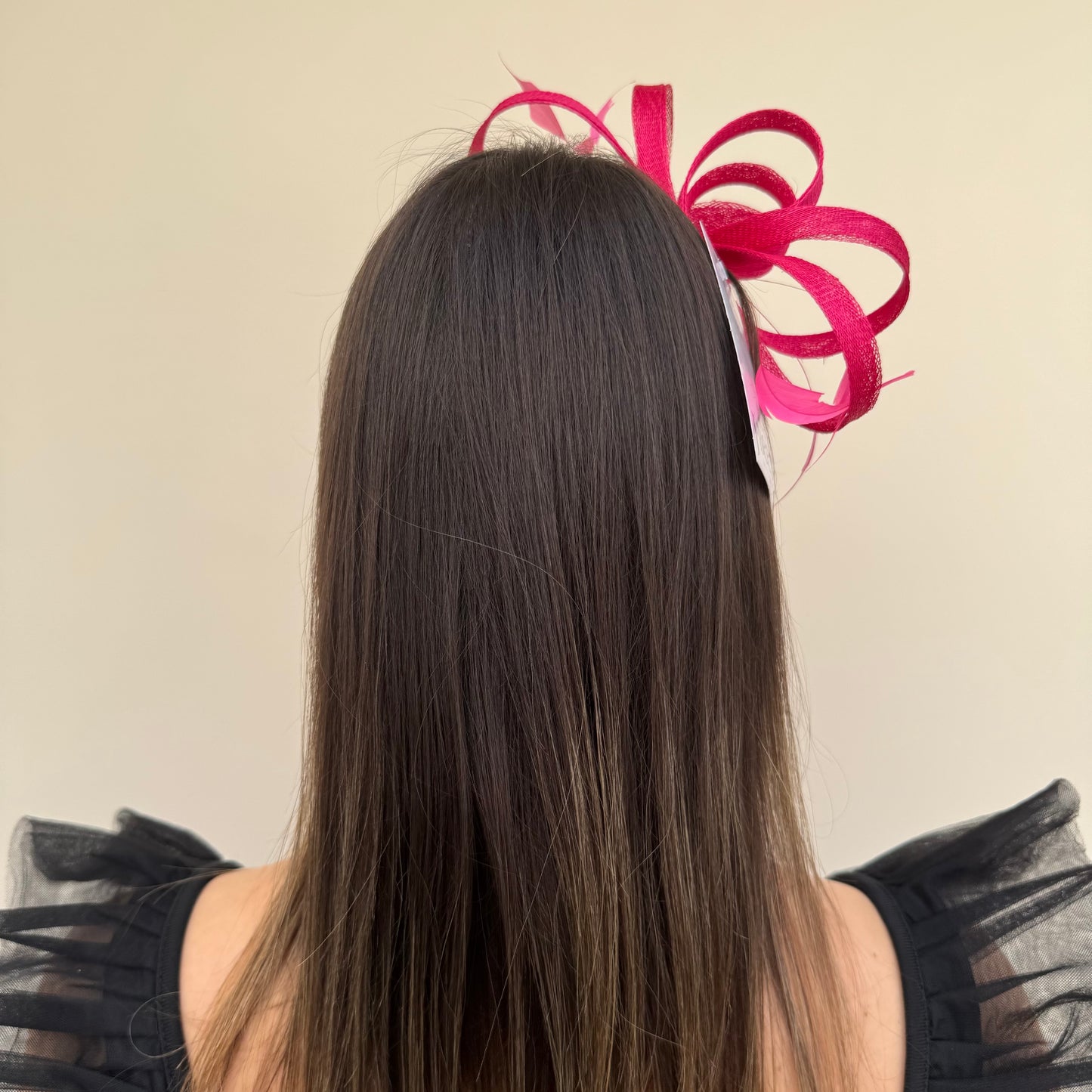 J Bees JB26/150 Carmine Pink Fascinator