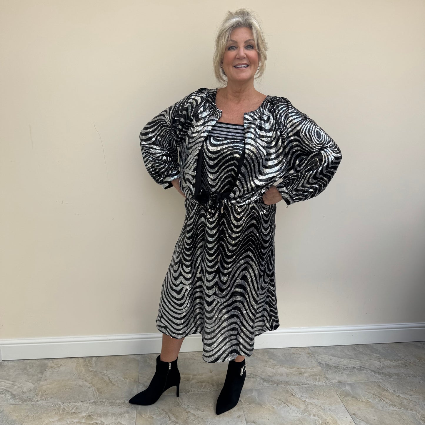 Malissa J WF1606 A-Line Sequin Skirt