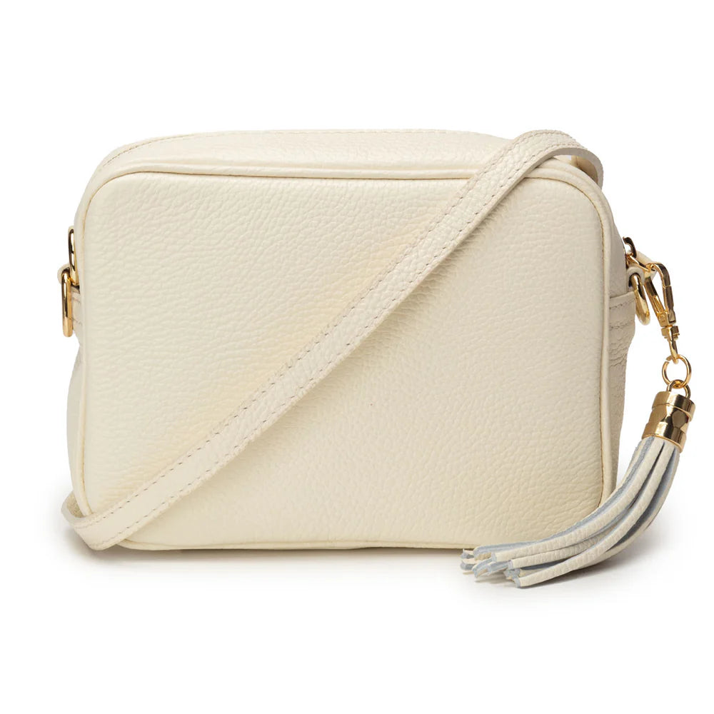 Elie Beaumont Ivory Leather Cross Body Bag