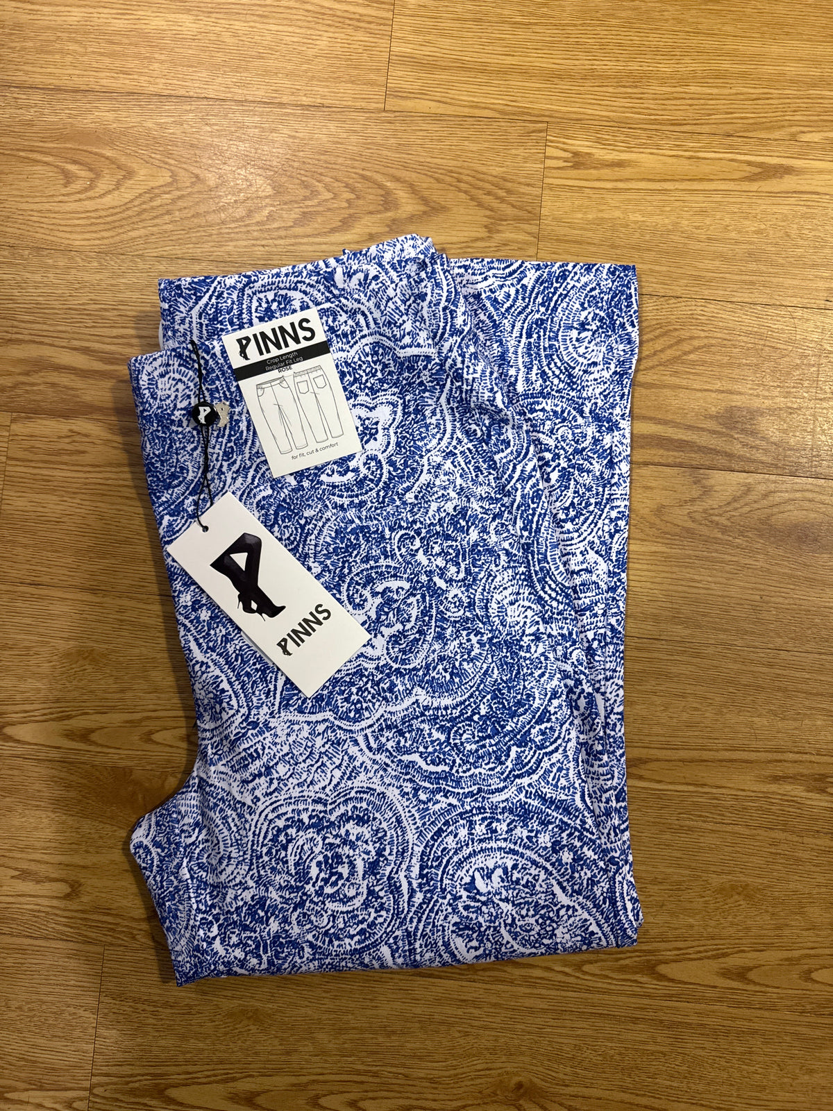 Pinns 226C Bengaline crop trouser with pockets
