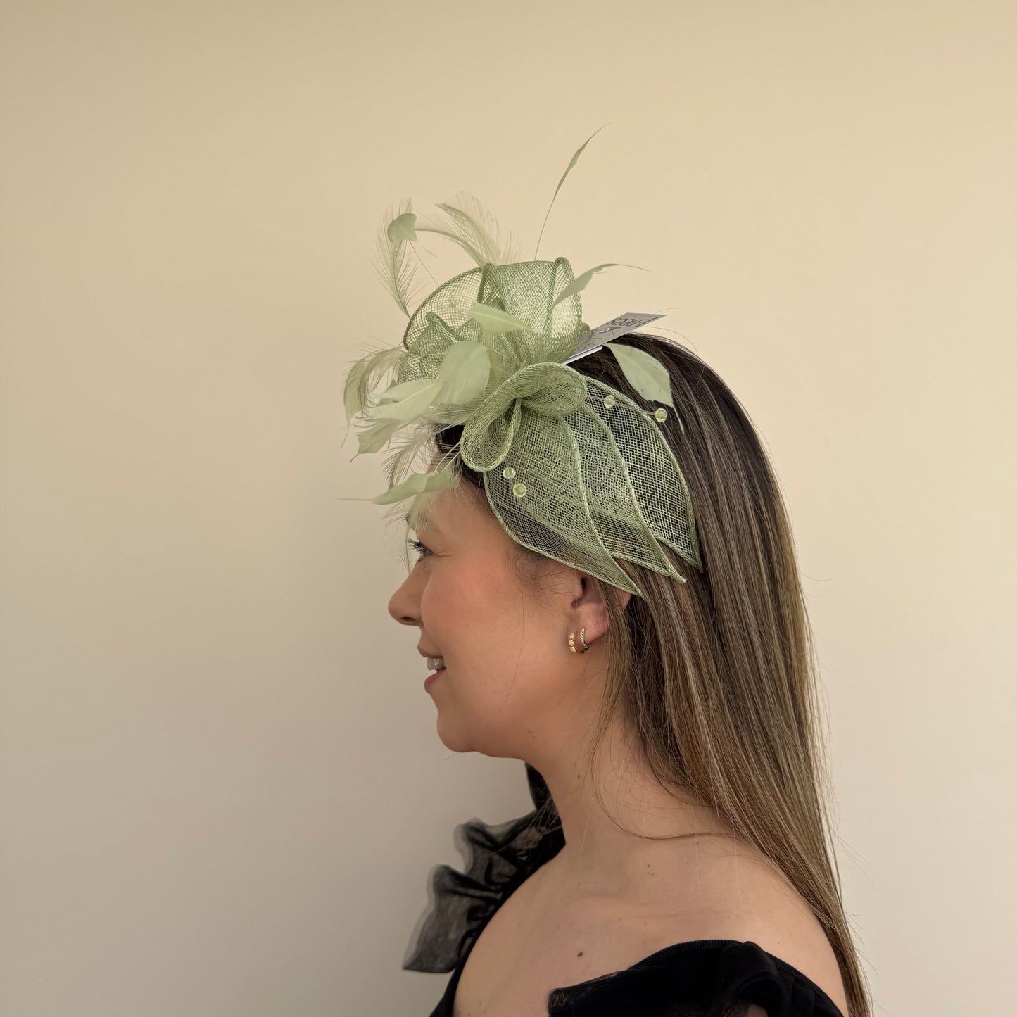 J Bees JB23/318 Meadow Mint Green Fascinator