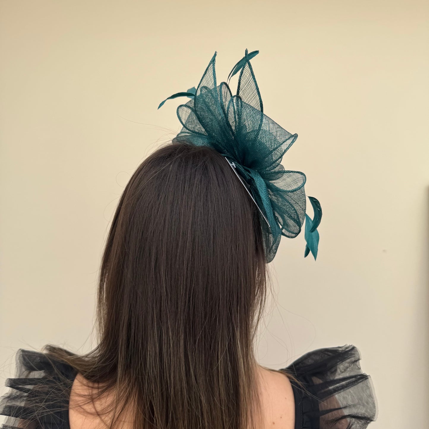 J Bees JB18/097 Forest Teal Fascinator