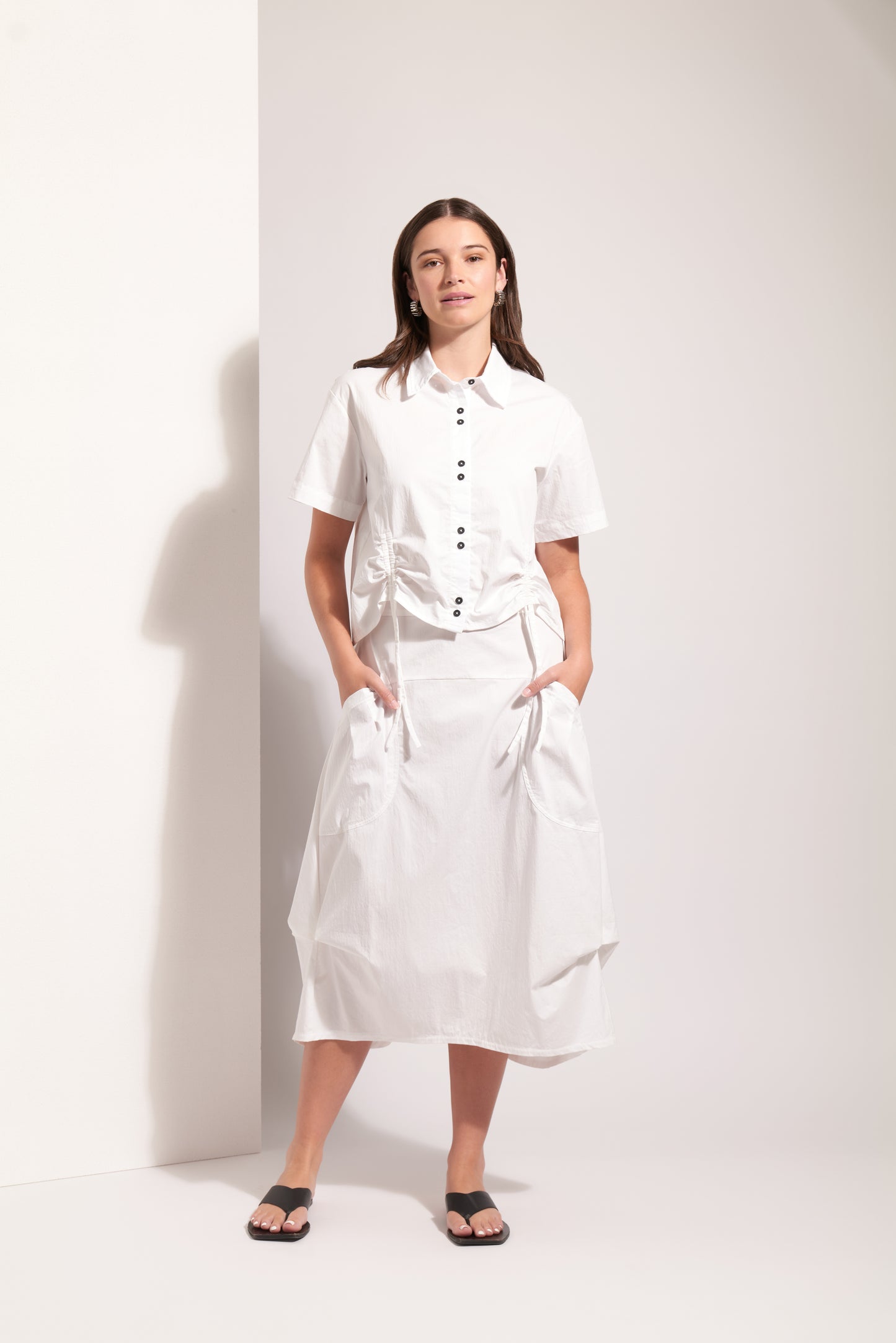 Foil FO8358 In Tucks Skirt - White