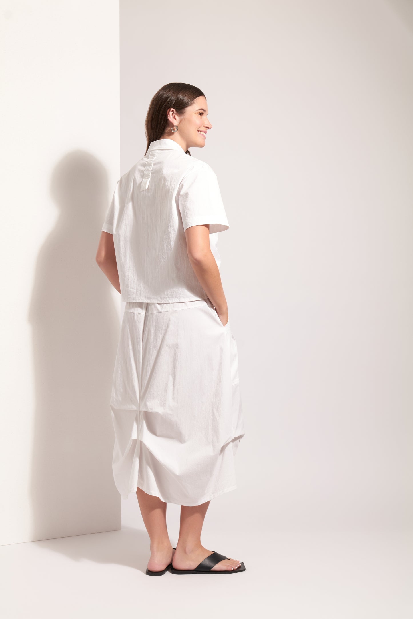 Foil FO8358 In Tucks Skirt - White