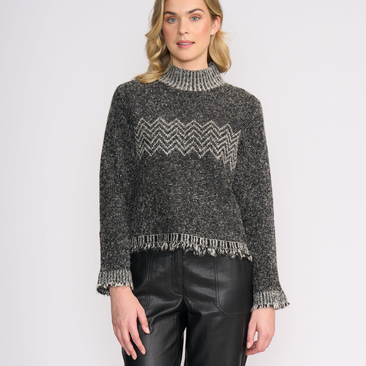 Foil Tussle Me Sweater Mono