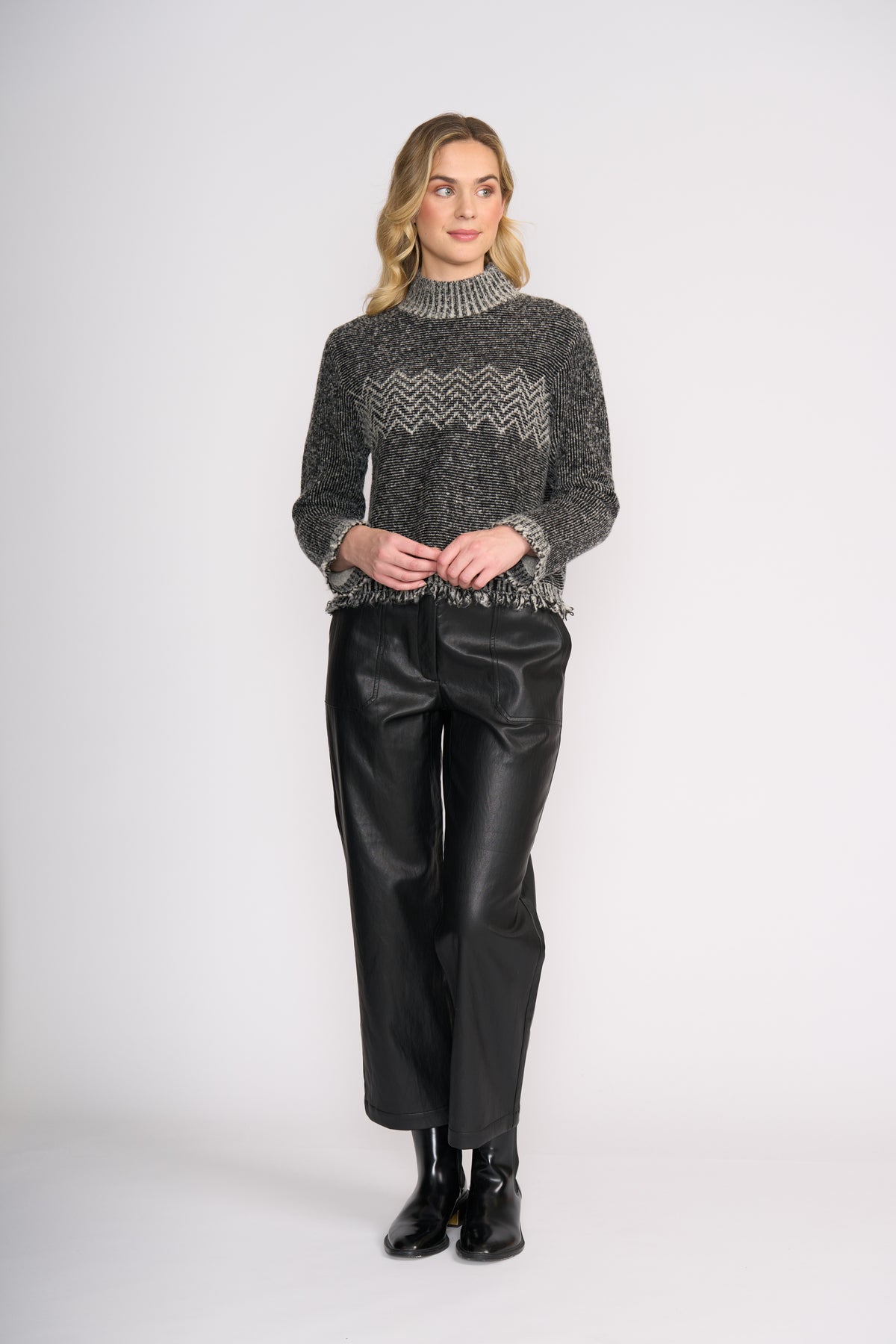 Foil Tussle Me Sweater Mono