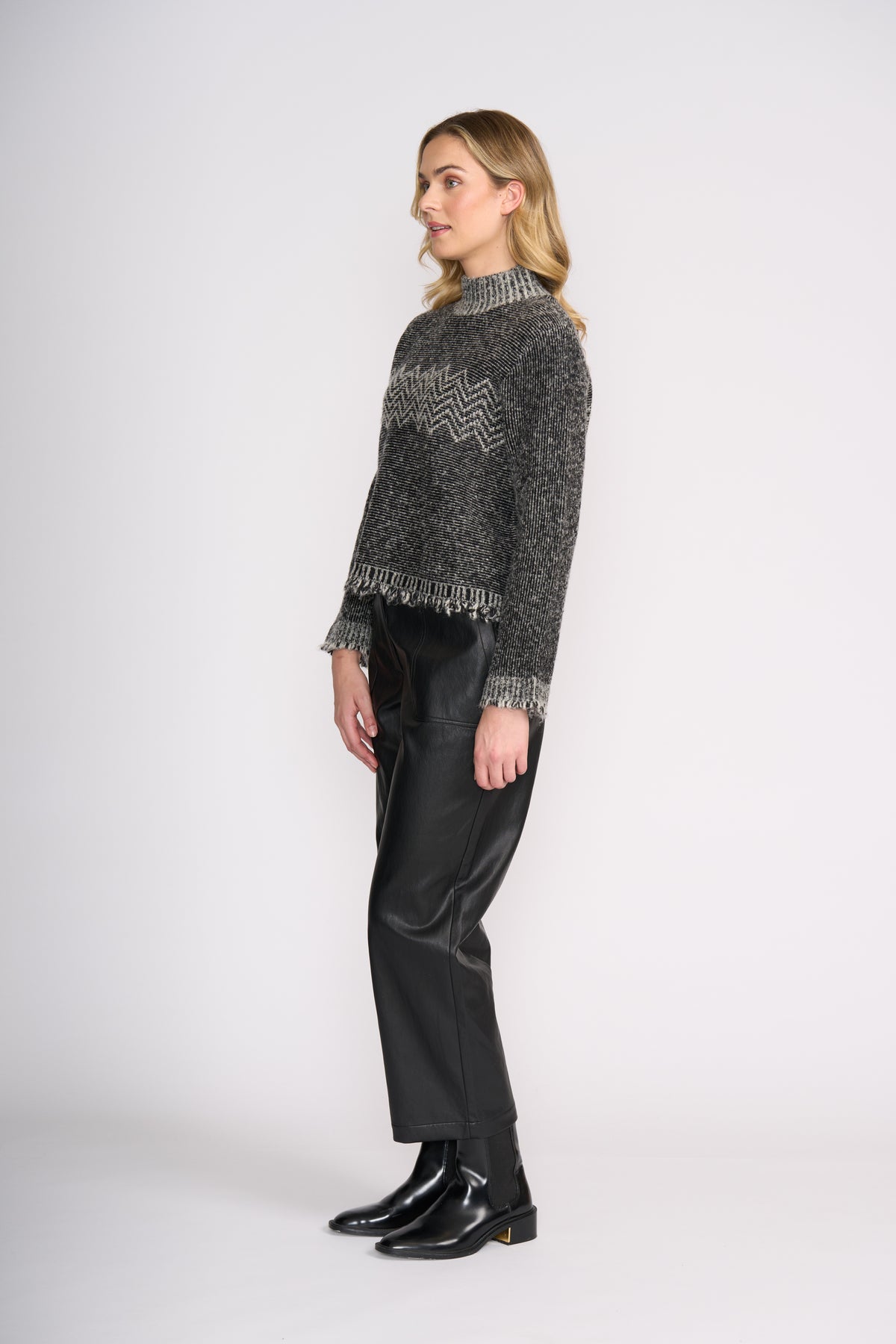 Foil Tussle Me Sweater Mono