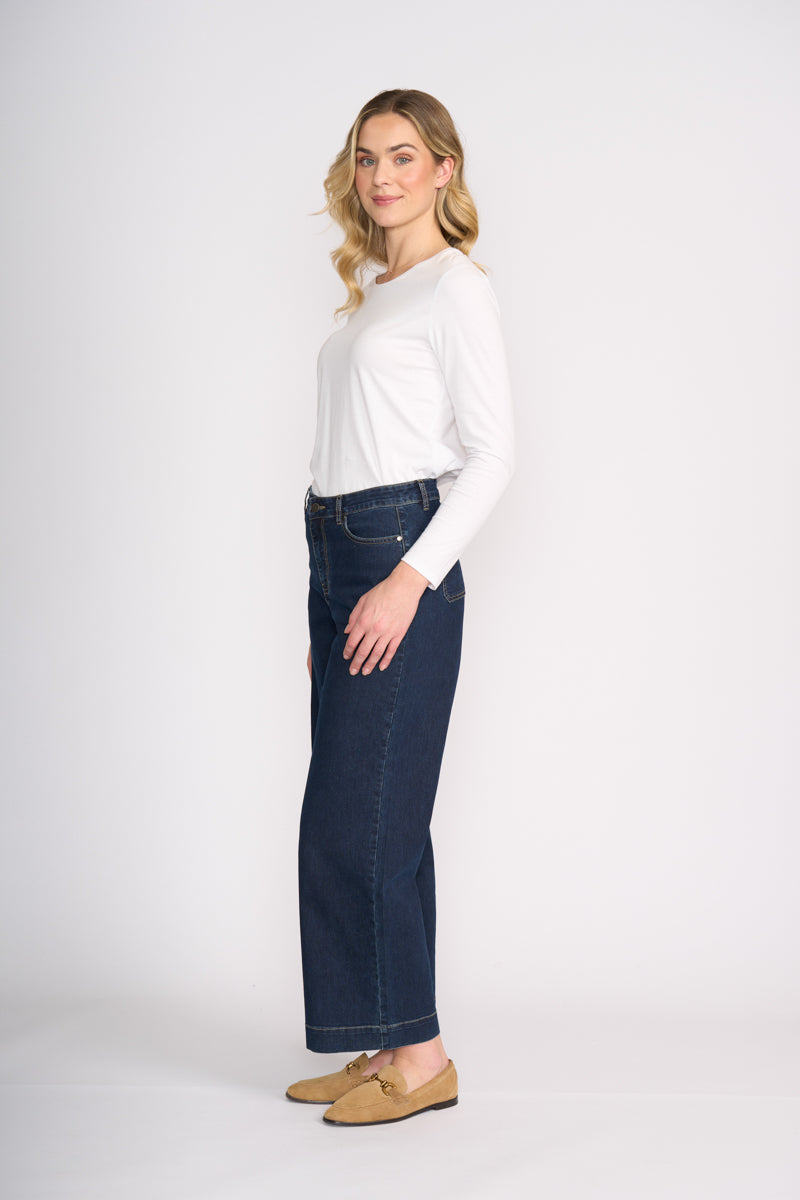Foil Jean Queen Trouser Dark Wash