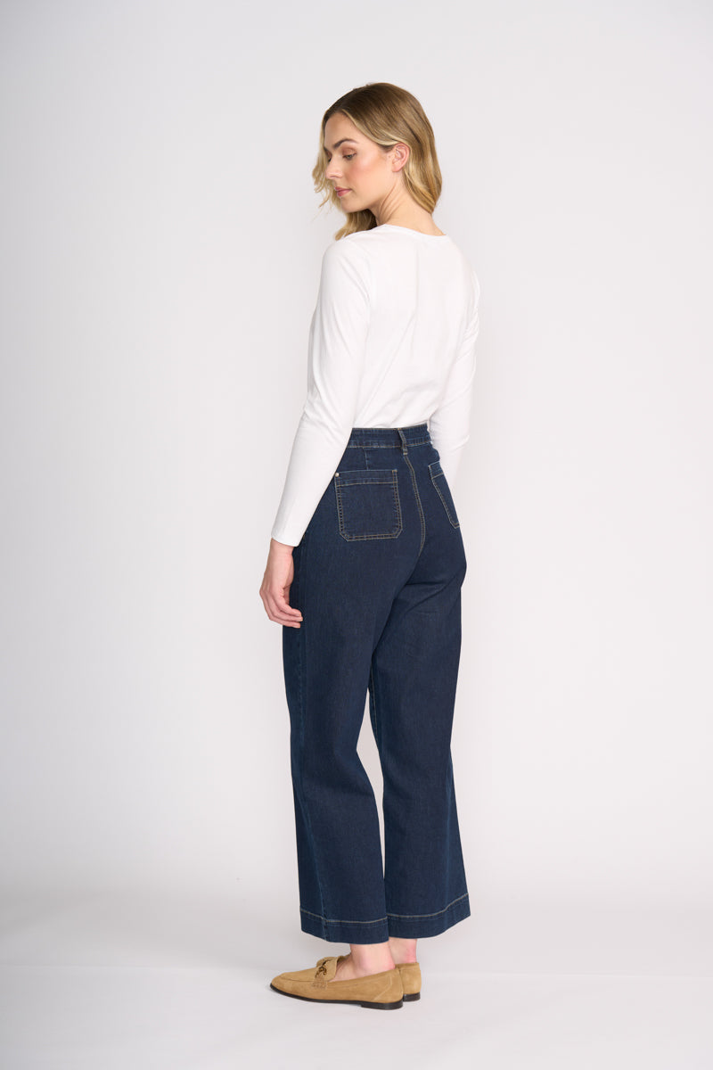 Foil Jean Queen Trouser Dark Wash