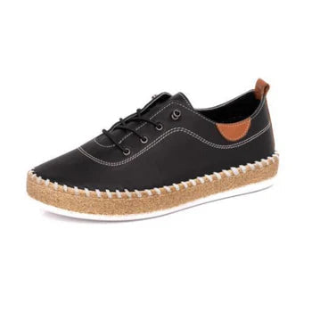 Shoozy Ivy Leather Platform Plimsole