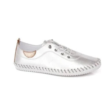 Shoozy Iris Metallic Leather Plimsole