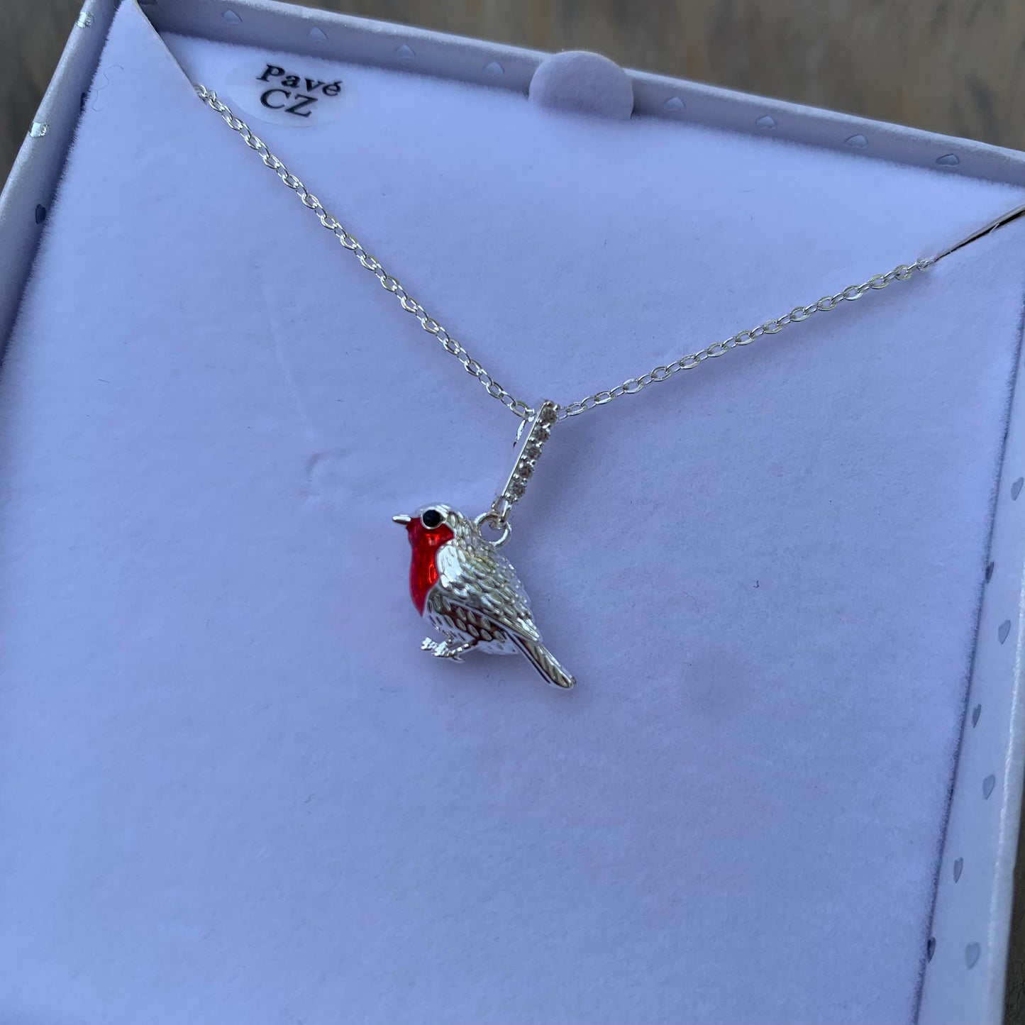 Robins Appear Silver Plated Necklace