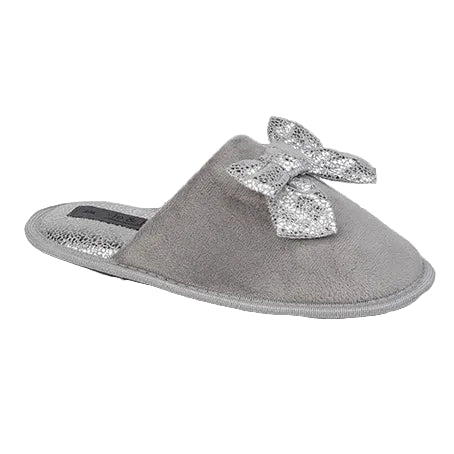 Jo & Joe Glitzy Bow Slipper