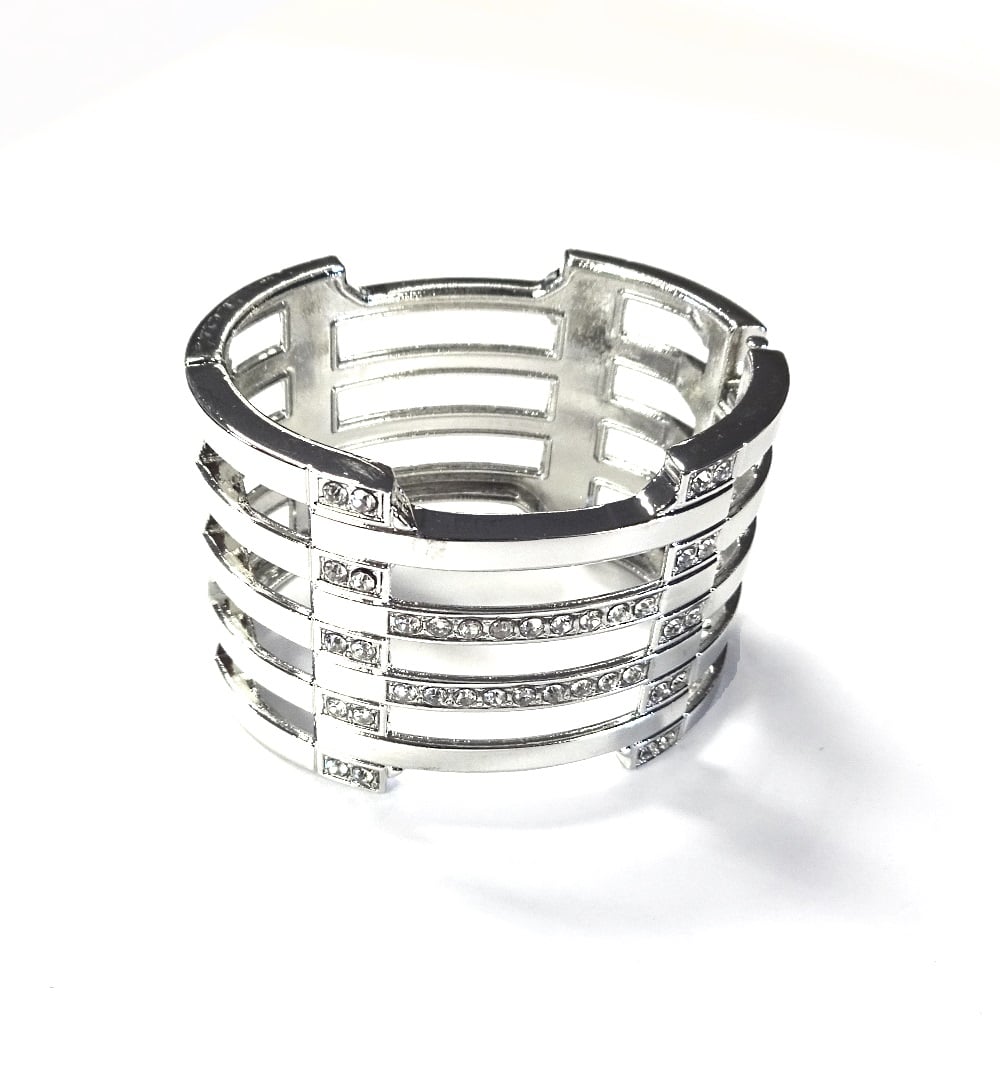 Wide Hinged Cuff Bracelet