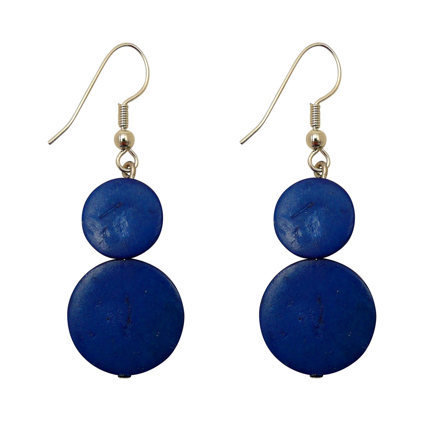 Lotus Feet Royal Blue Dropper Earrings