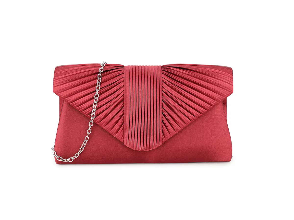 Burgundy clutch bag clearance uk