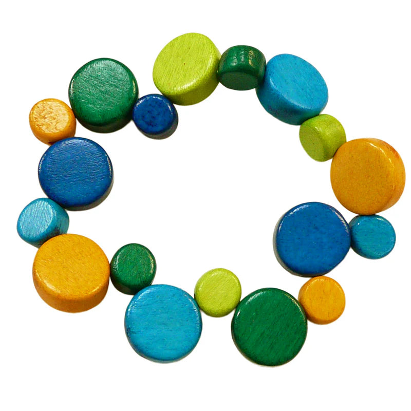 Lotus Feet HAB2K Lime and Blue Mix Bracelet