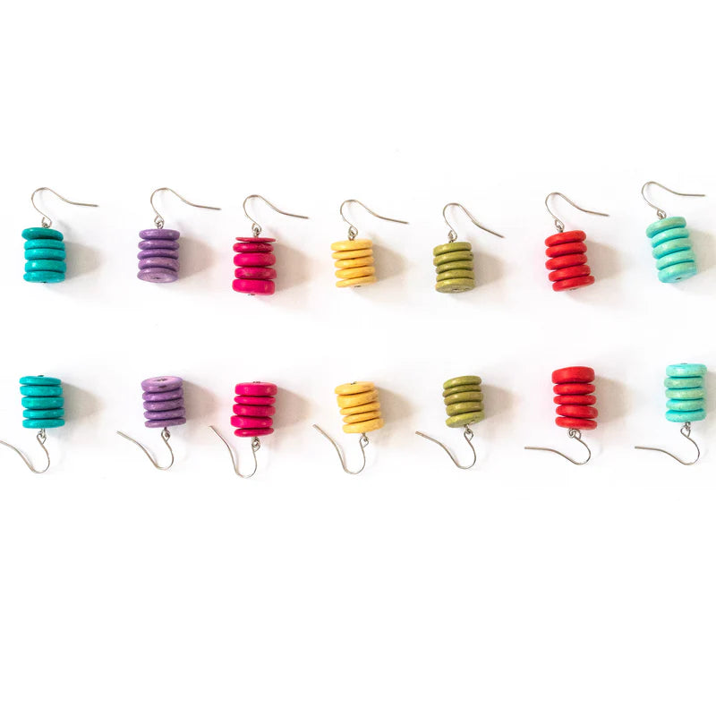 Lotus Feet HAE5 Lavender Coco Stack Earring