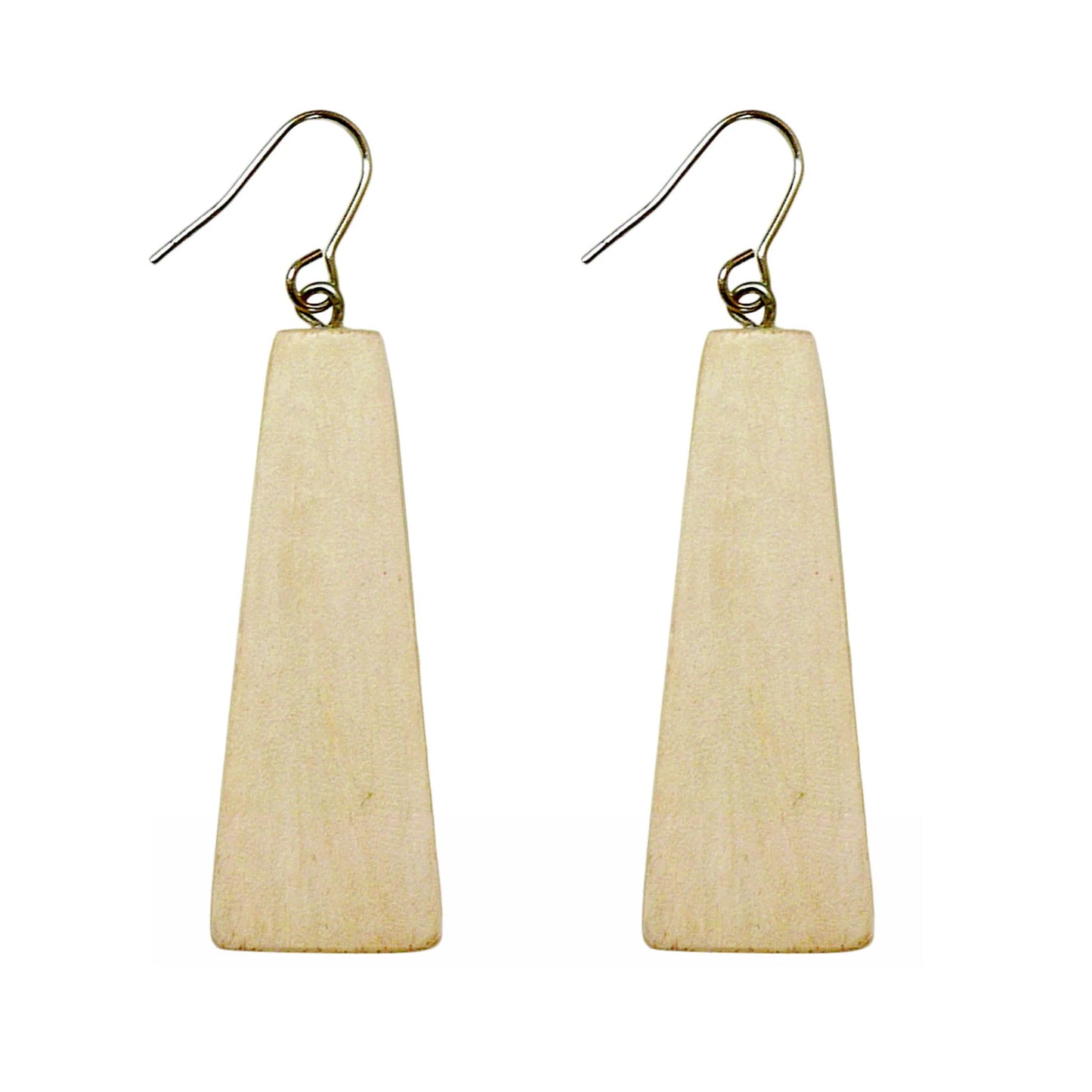 Lotus Feet HC012E Cream Triangle Earrings