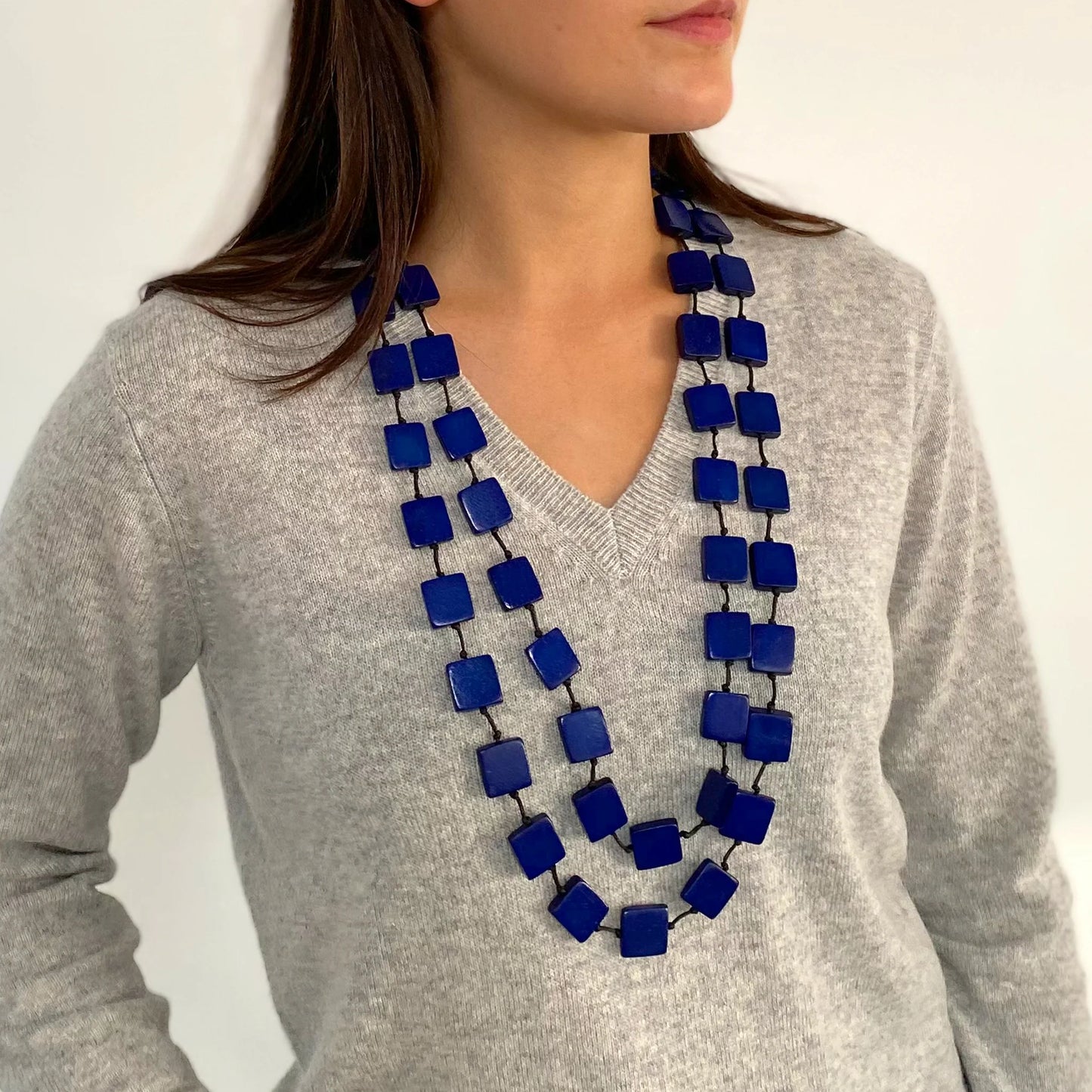 Lotus Feet HC019A Square Cut Necklace