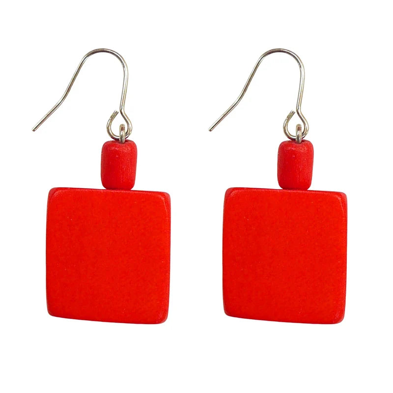 Lotus Feet HWSE04 Orange Earrings