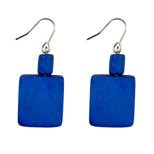 Lotus Feet HWSE06 Royal Blue Earrings