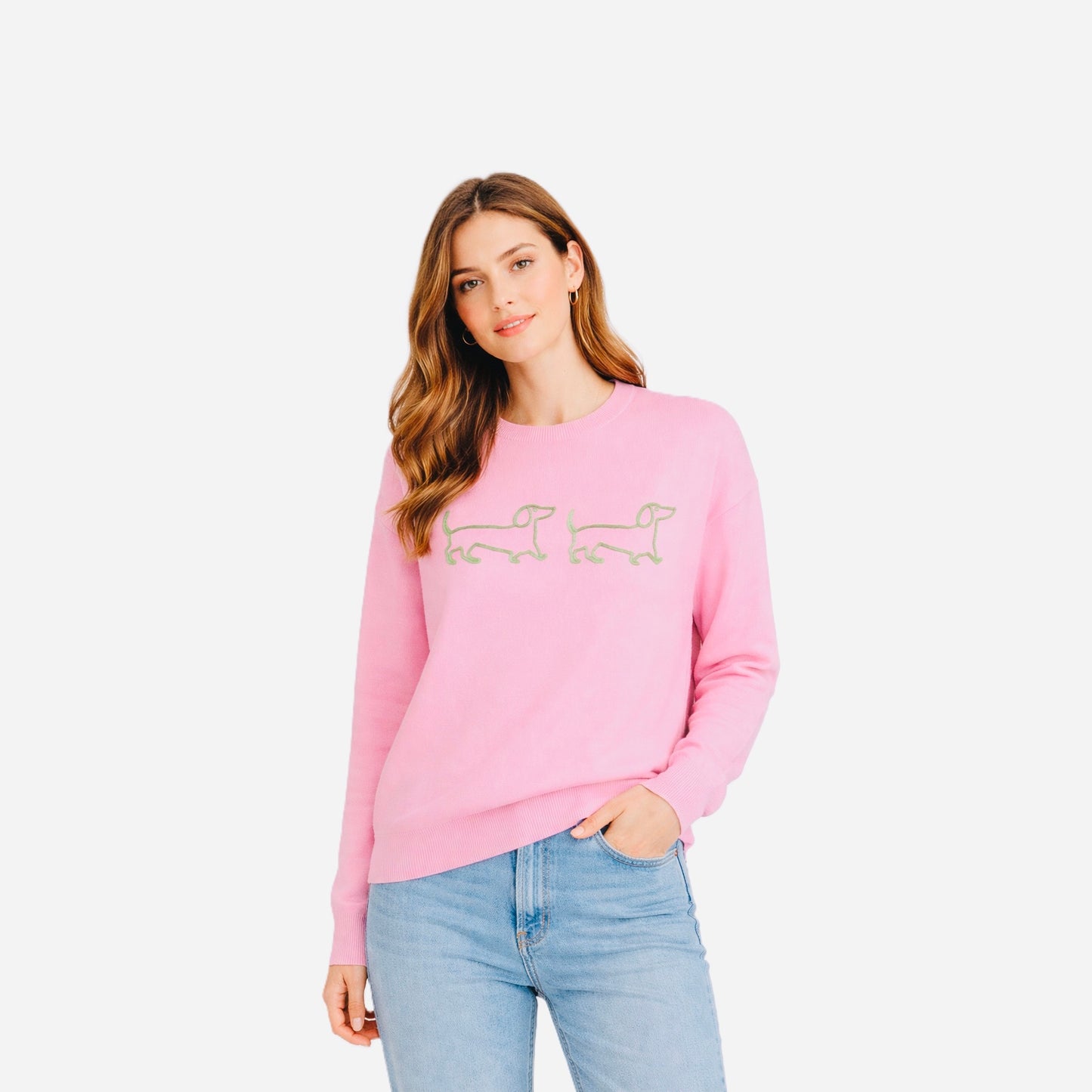 Alice Collins Jessie & Pippa Dachshund Pullover