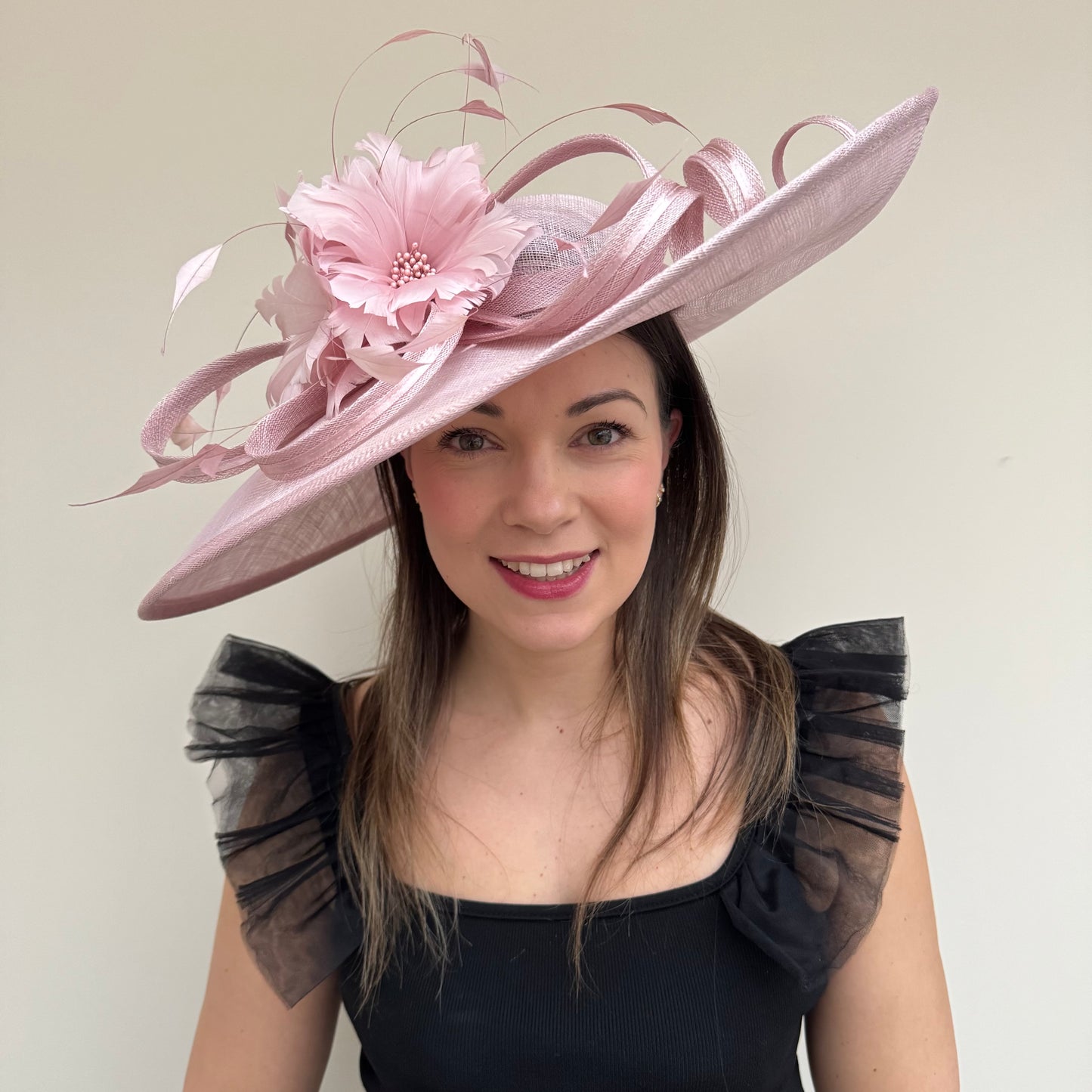 J Bees JB26/1020 Orchid Pink Feather and Ribbon Hatinator