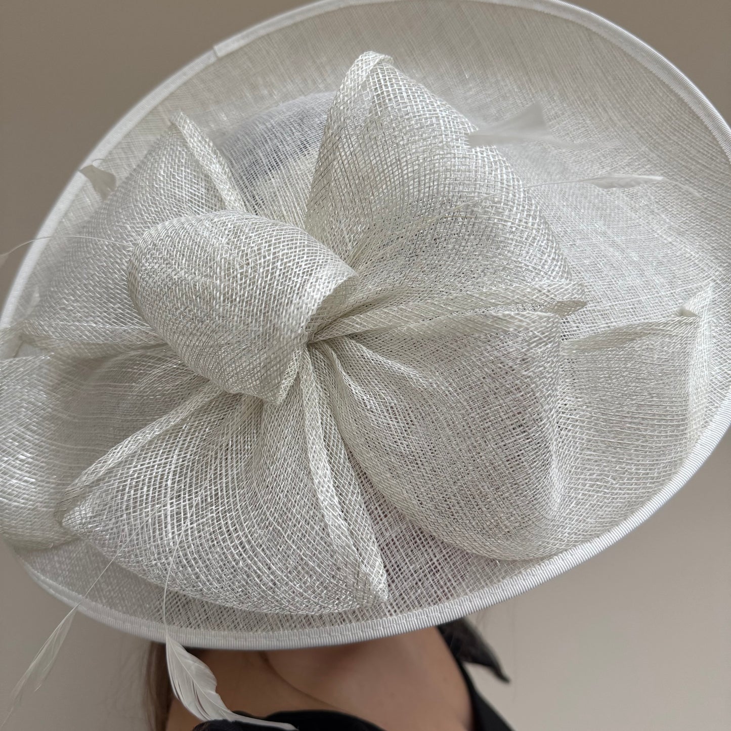 J Bees JB18/100 Ivory Lurex hatinator featuring silver thread