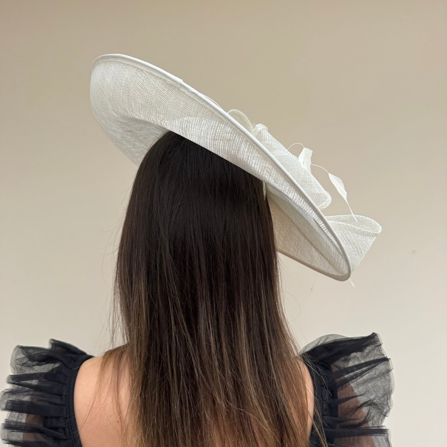 J Bees JB18/100 Ivory Lurex hatinator featuring silver thread