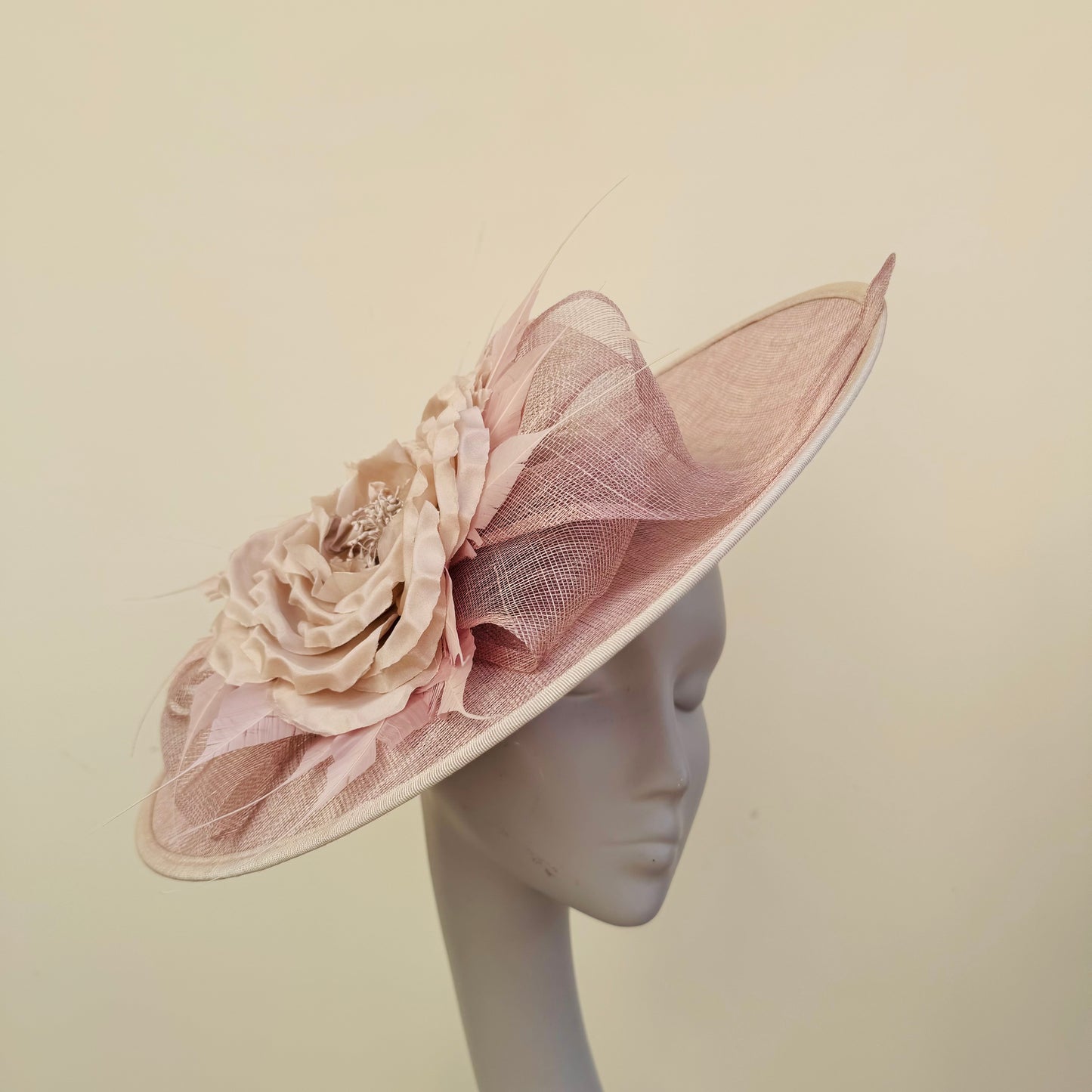 J Bees JB24/38 Truffle Mink Hatinator with Large Flower Detail