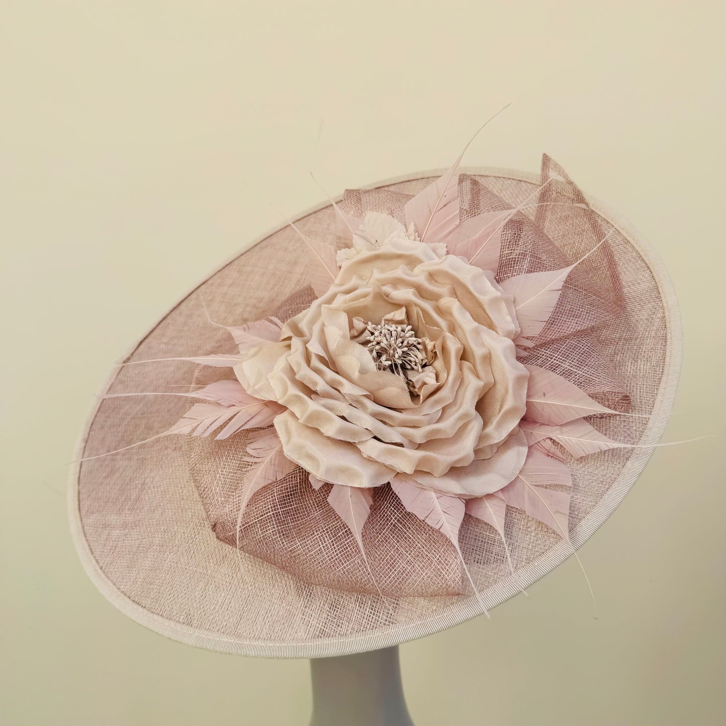 J Bees JB24/38 Truffle Mink Hatinator with Large Flower Detail