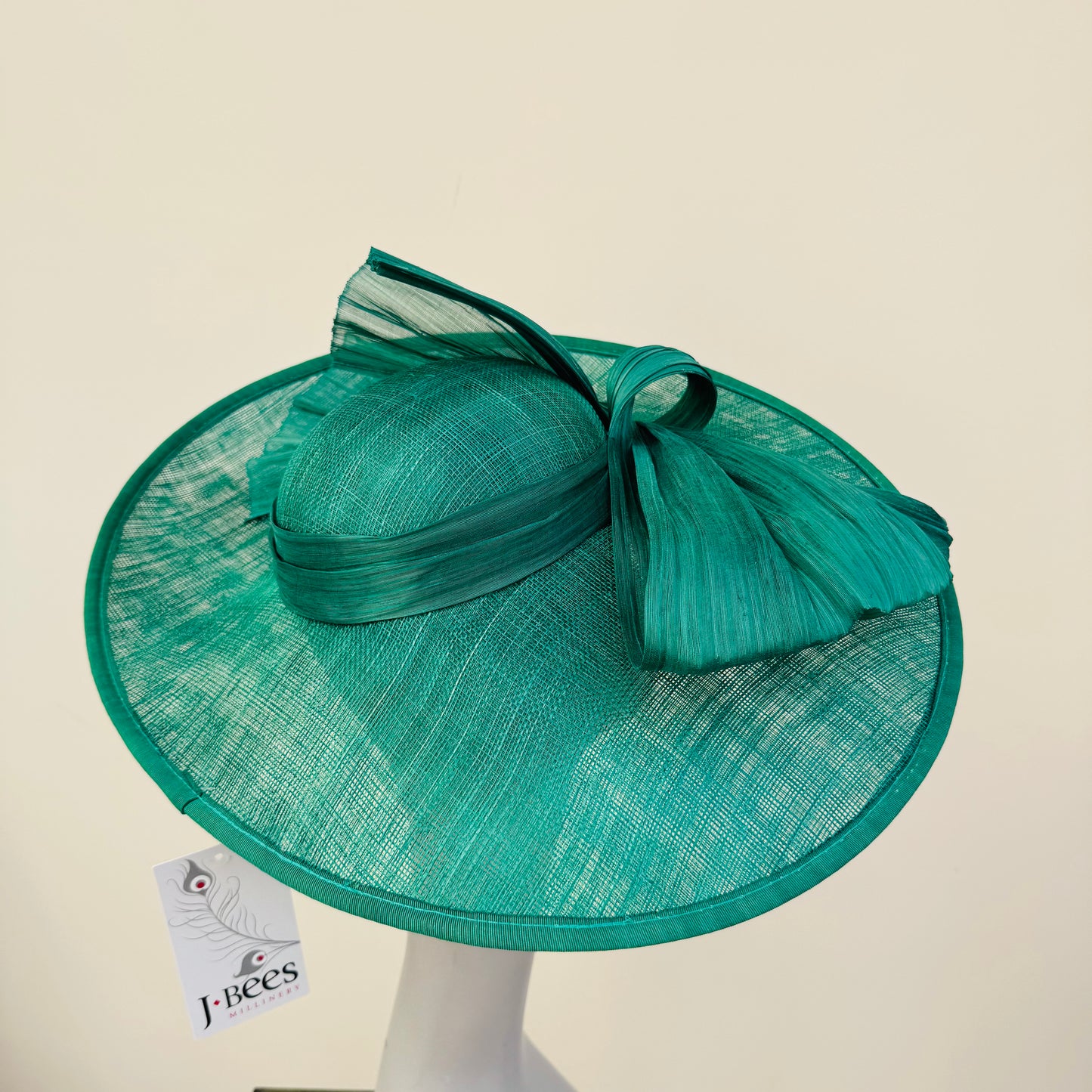 J Bees JB23/280 Emerald Green Large Bow Hatinator