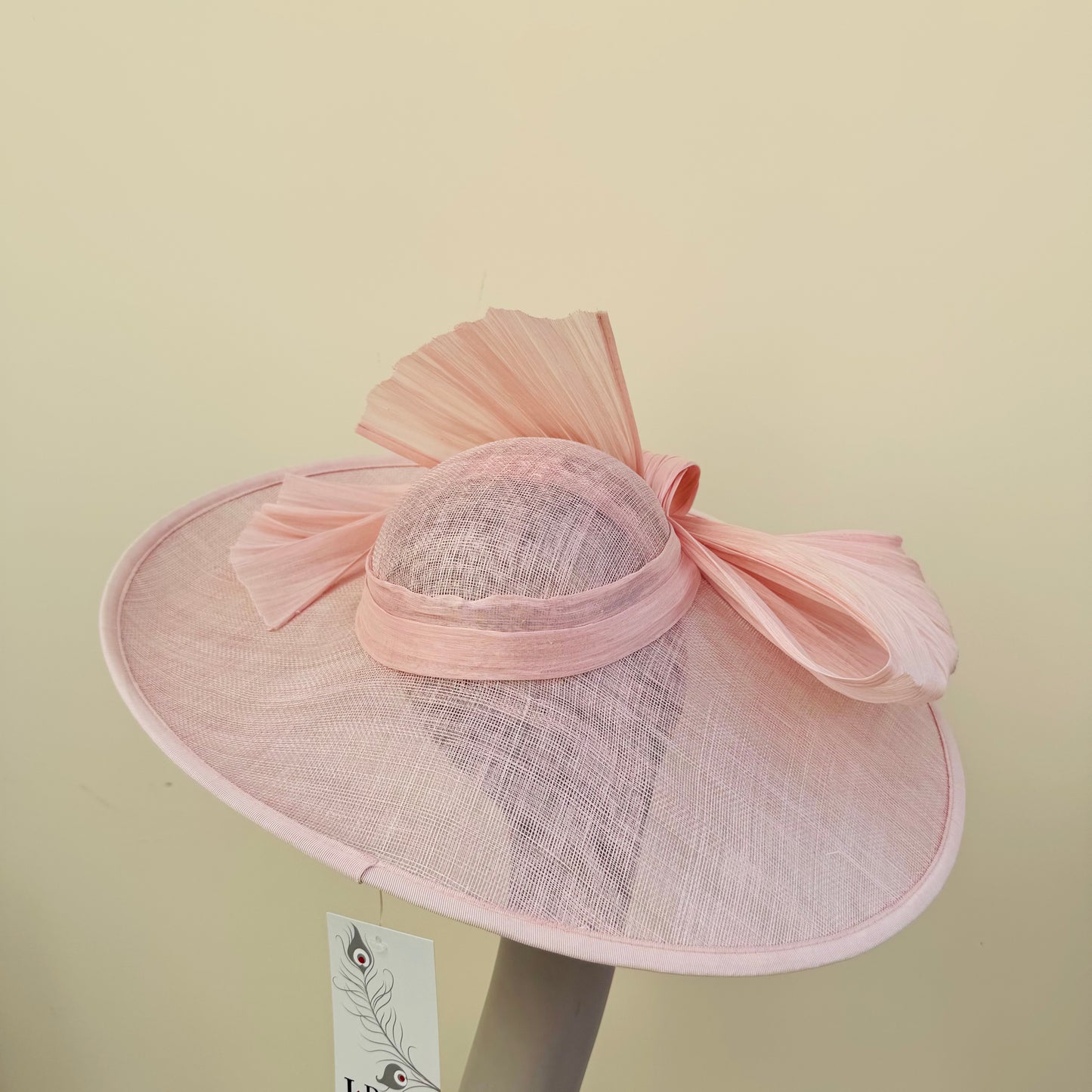J Bees JB23/280 Peony Pink Large Bow Hatinator